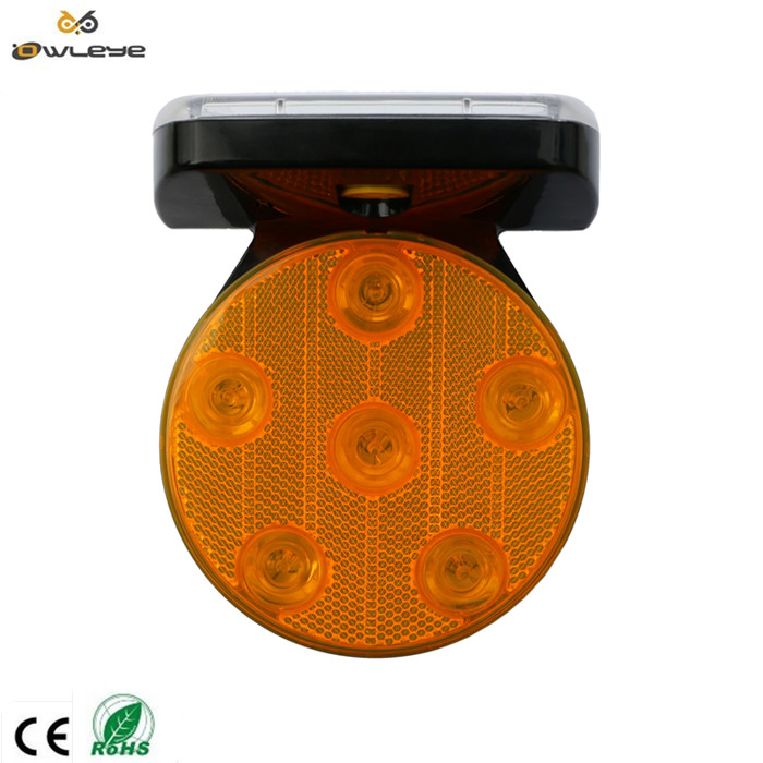 6 LED magnetic solar warning light 