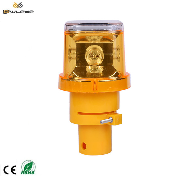 4 LED solar warning light