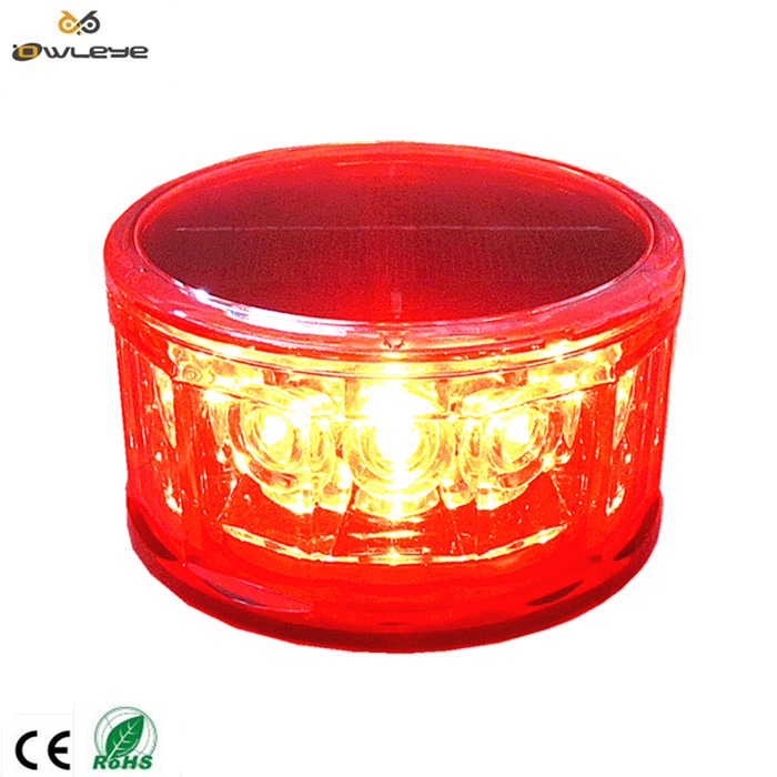 12 LED magnetic solar warning light 