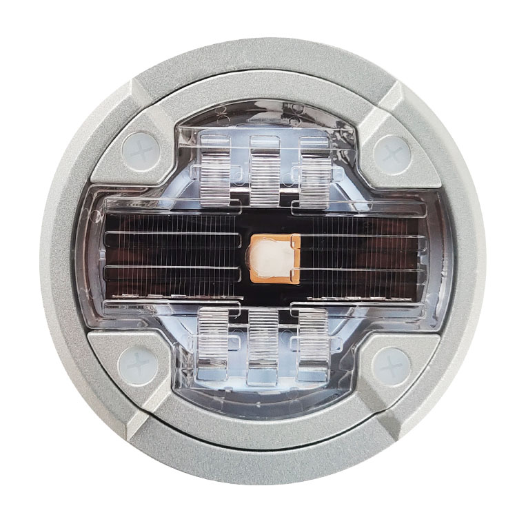 Embedded aluminum solar road stud