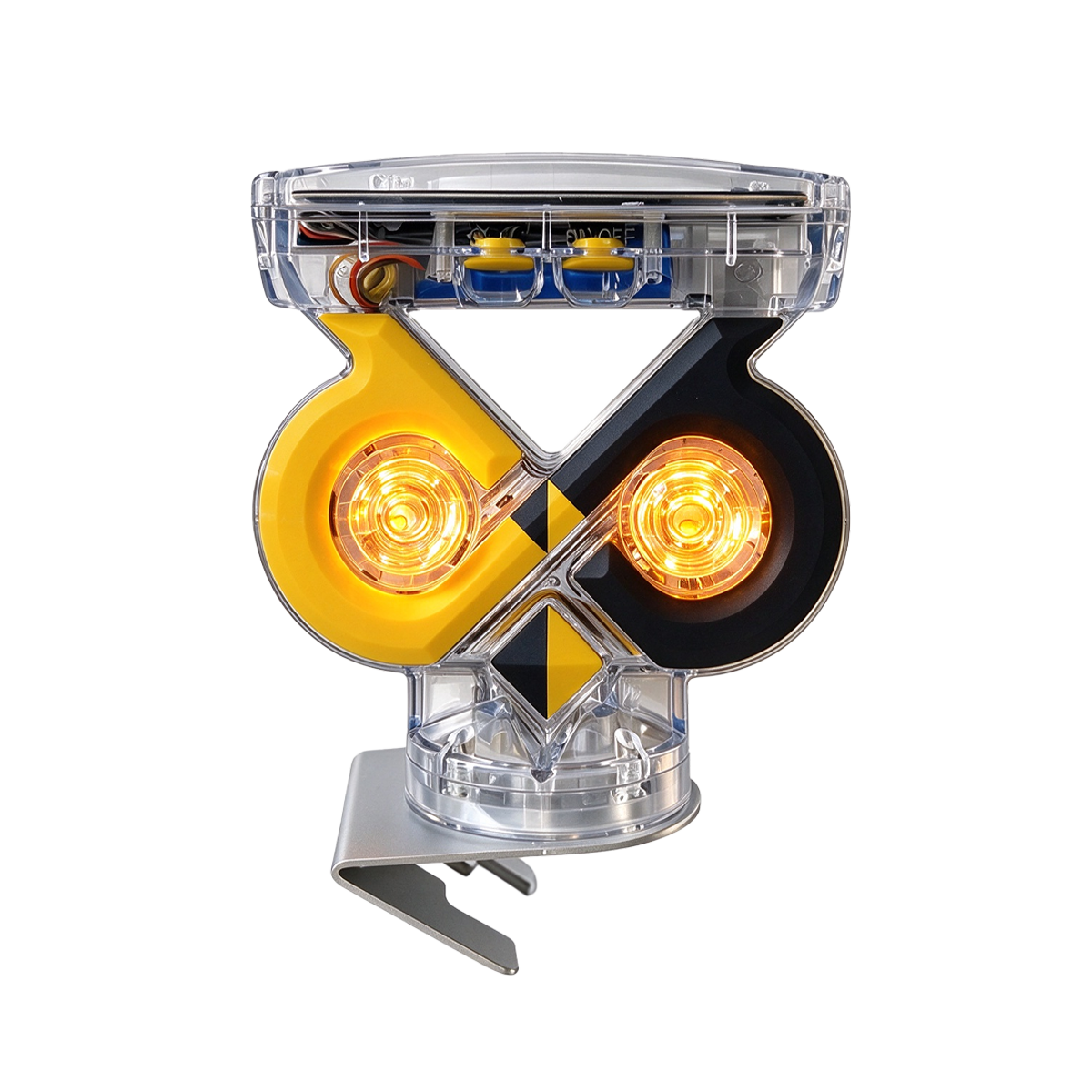 Solar Cat-Eye Warning Light